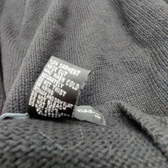 Work In Progress Women’s Black Sweater Size XL 18 / 20 Sequins Bow - Picture 8 of 8